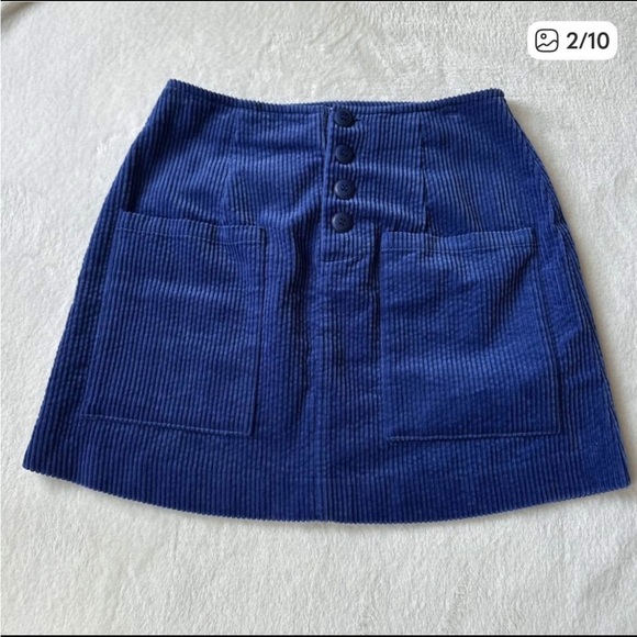 ROLLA'S Indigo Corduroy Skirt - Picture 2 of 6